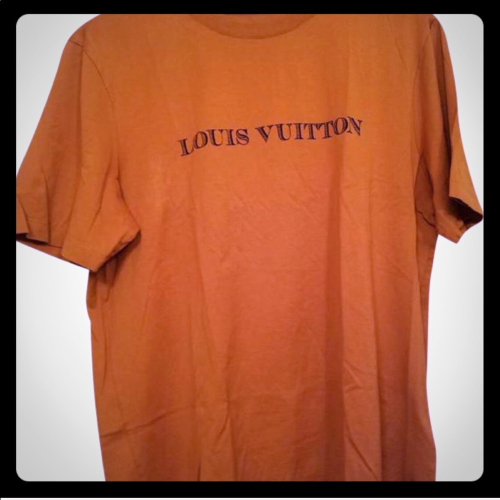 Men’s Louis Vuitton Orange T Shirt Large - Picture 2 of 3